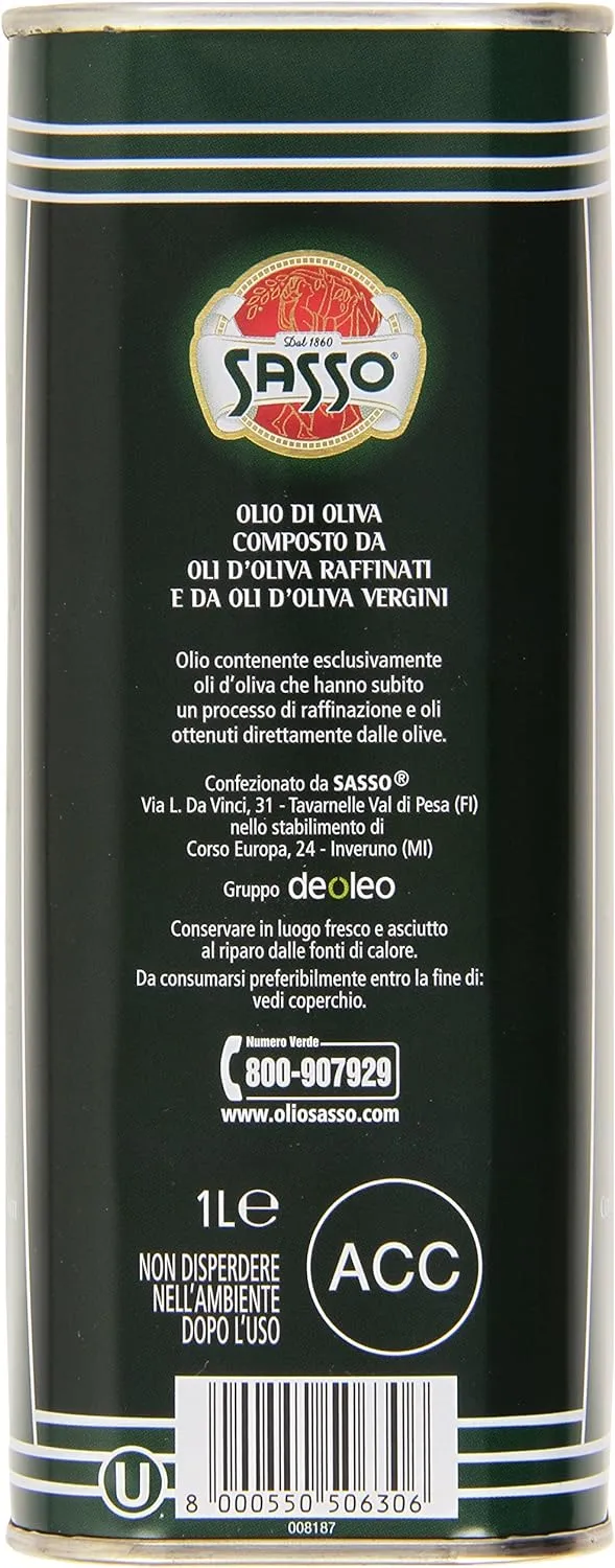 SASSO OLIO DI OLIVA LATTINA 1 LT - immagine 3