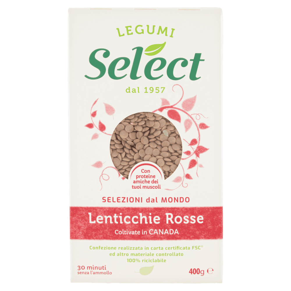 SELECT LENTICCHIE ROSSE 400 GR