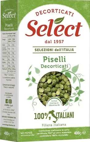 SELECT PISELLI DECORTICATI 400GR